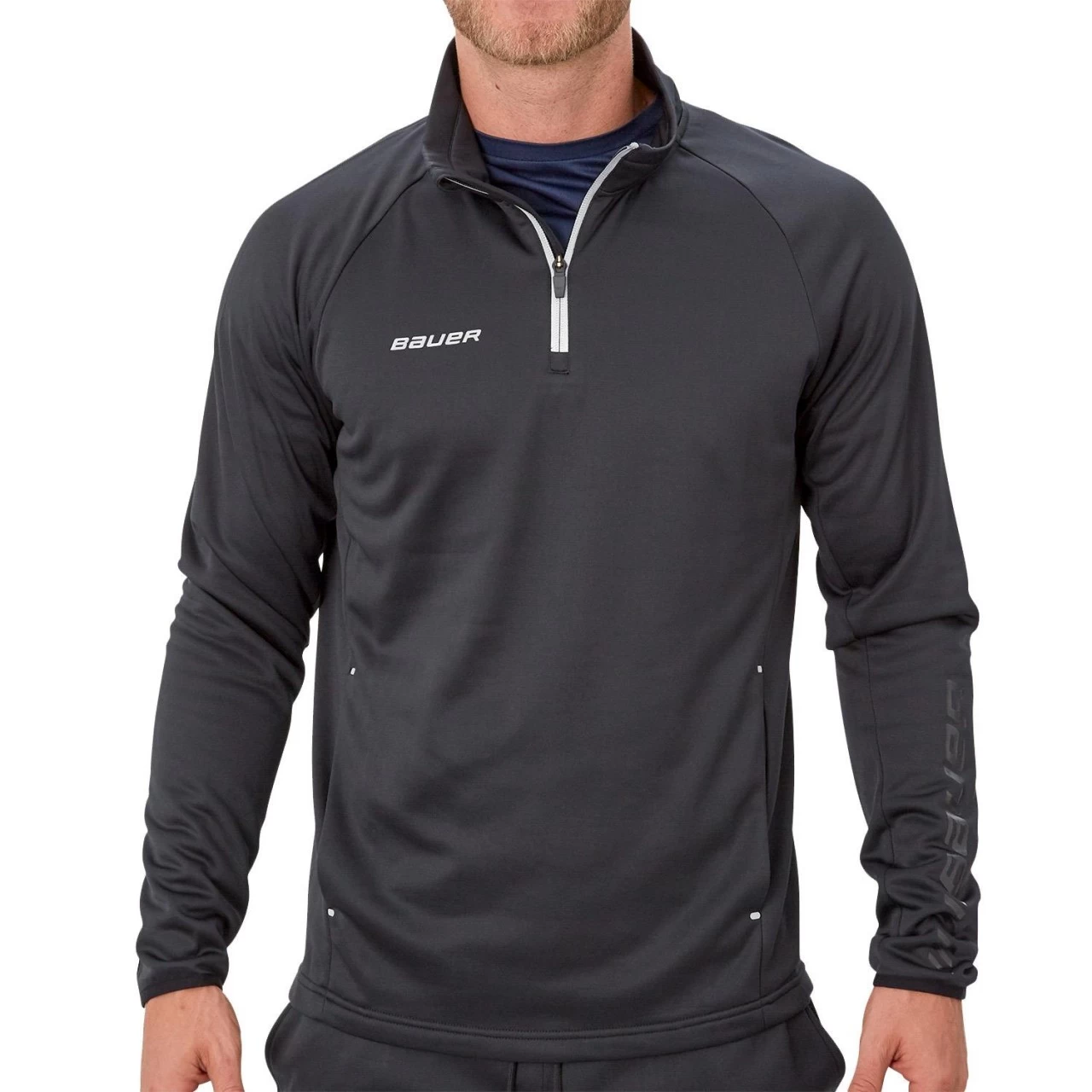 Bauer Fleece 1/4 Zip Top Vapor Senior 1 Bauer Fleece 1/4 Zip Top Vapor Senior